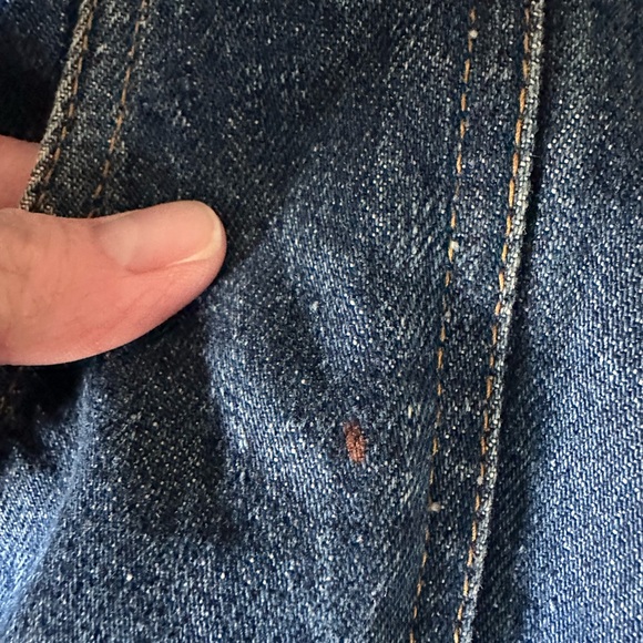 Vintage Levi’s orange tab denim jacket long vintage 1970’s -80s dark wash - Picture 12 of 16